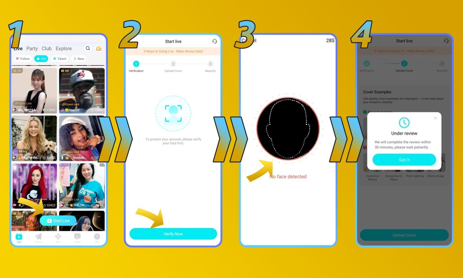 niki live face verification step by step