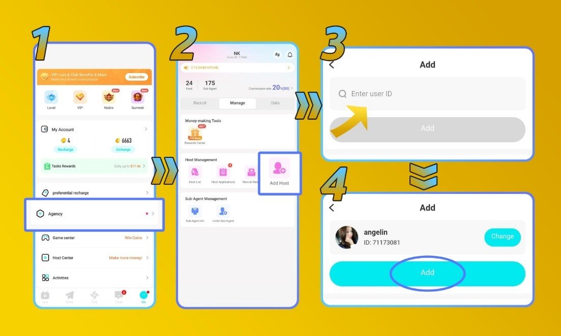 How to Invite New Host as Niki Live Agent - Step 1 to 4