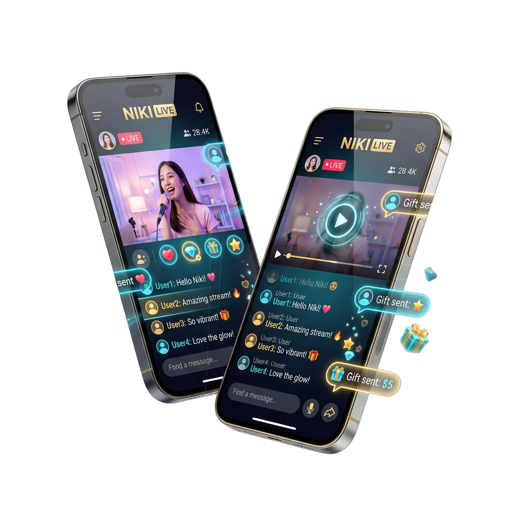 Niki Live Live Streaming Application on Modern Smartphones